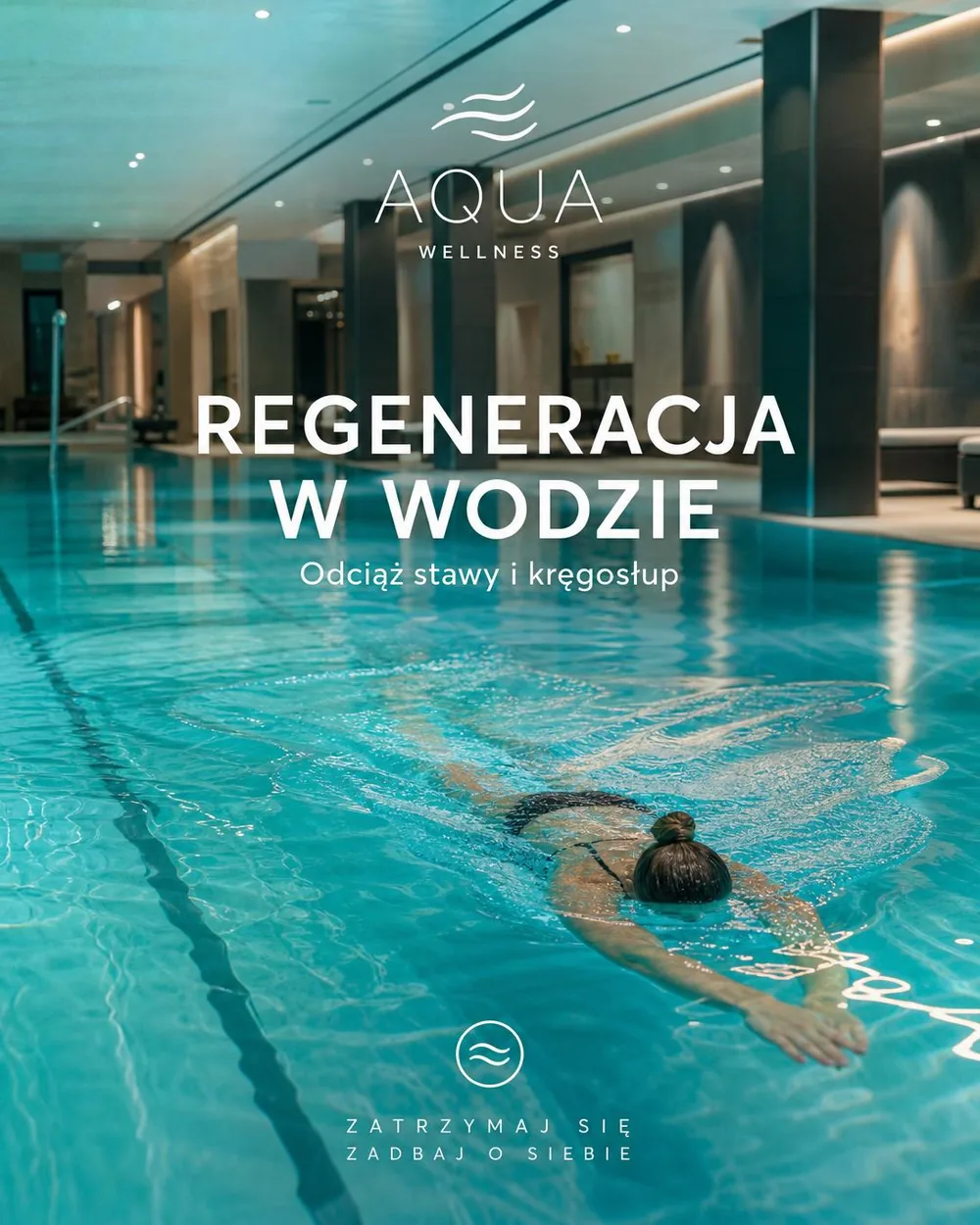 Pływanie i regeneracja w wodzie — ilustracja analizy mitu